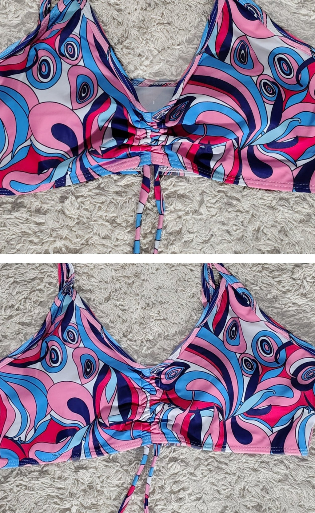 The Nova — 3-Piece Fuchsia & Violet Swimwear Set | Nyra's Swimwear