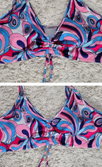 The Nova — 3-Piece Fuchsia & Violet Swimwear Set | Nyra's Swimwear