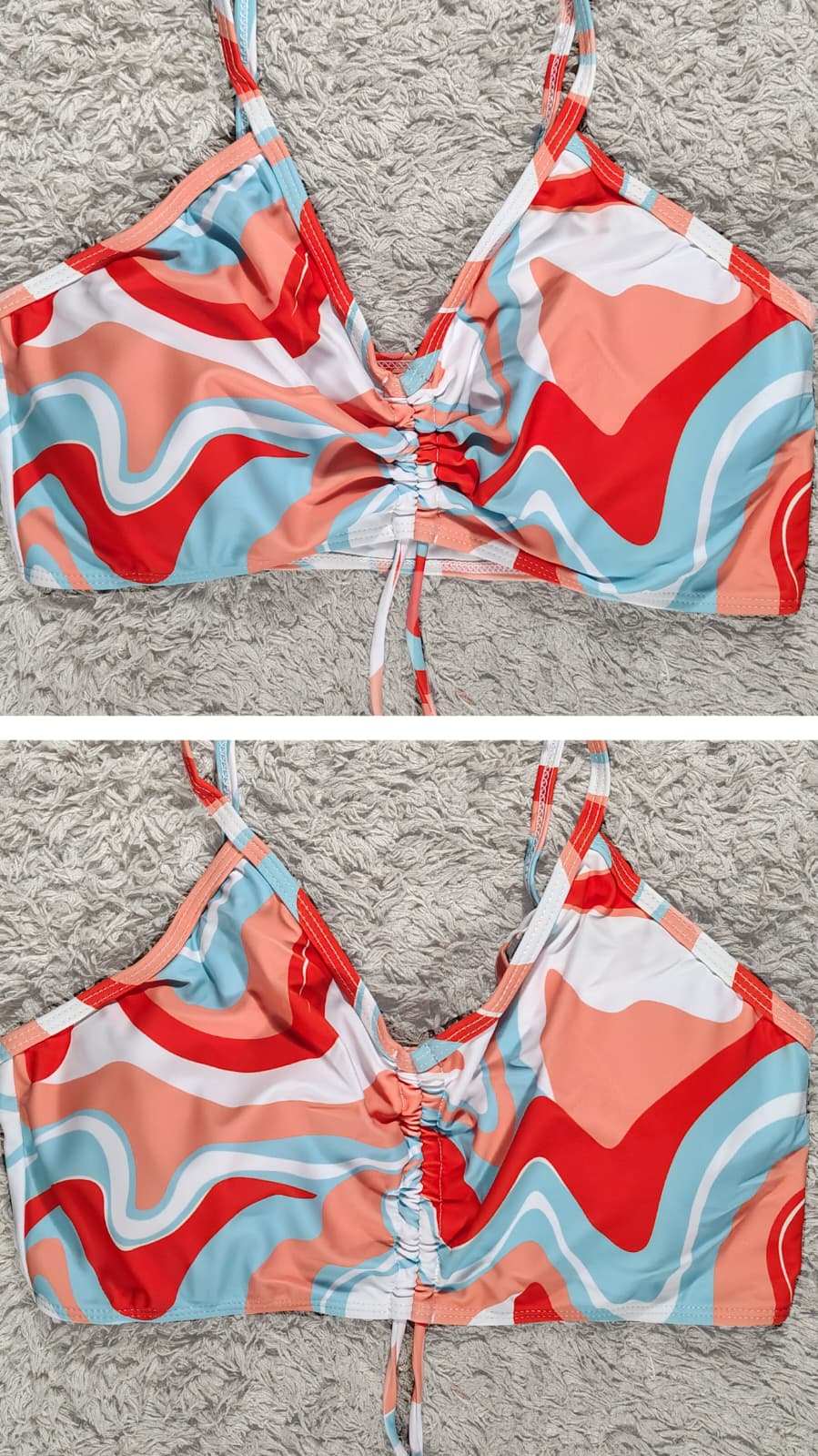 The Solaris — 3-Piece Sunset Orange Swimwear Set | Nyra's Swimwear